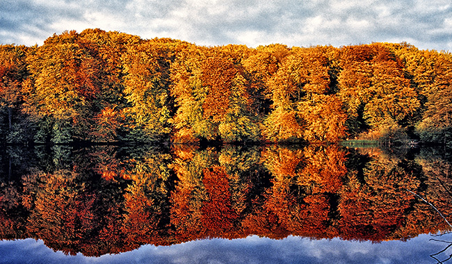 Malerische Landschaft im Herbst