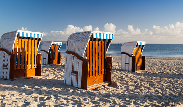 Strandkörbe Strand Meer Sonne